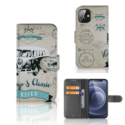 Apple iPhone 12 Mini Telefoonhoesje met foto Retro VW Bus