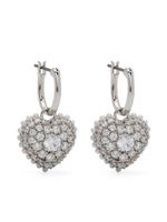 Swarovski boucles d'oreilles pendantes Idyllia - Argent - thumbnail