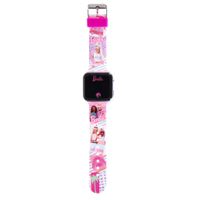 Barbie LED Horloge Roze