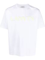 Lanvin t-shirt en coton à logo en relief - Blanc