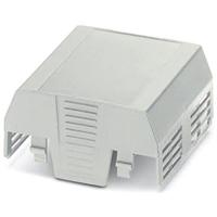 PHOENIX CONTACT EH 67.5 F-C CS/ABS GY7035 Draagrailbehuizing, bovendeel, plat ontwerp zonder aansluitopening met ventilatiesleuven, 67,6 mm breed, 74,65 mm hoogte, 36,95 mm diepte, lichtgrijs, 10