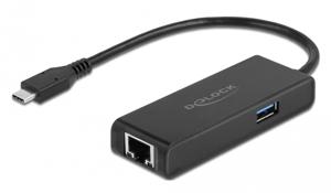 DeLOCK 63826 interface hub USB 3.2 Gen 1 (3.1 Gen 1) Type-C 1000 Mbit/s Zwart