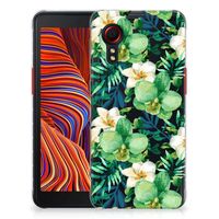 Samsung Galaxy Xcover 5 TPU Case Orchidee Groen - thumbnail