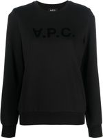 A.P.C. sweat à logo imprimé - Noir