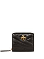 Tory Burch porte-monnaie matelassé à plaque logo - Noir