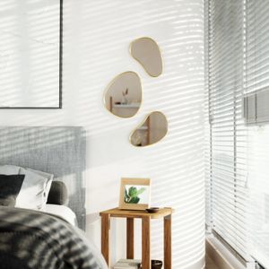 Umbra Hubba Pebble Spiegel - Set van 3 - Brass