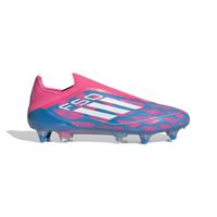 adidas F50 Elite Veterloze IJzeren-Nop Voetbalschoenen (SG) Blauw Roze Wit