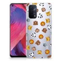 TPU bumper voor OPPO A74 5G | A54 5G Dieren Emojis - thumbnail