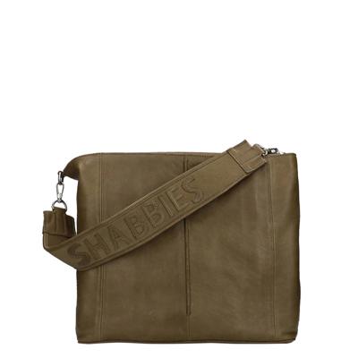 Shabbies Amsterdam Shoulderbag Grain L Matching Suede olive Damestas Shabbies Amsterdam Shoulderbag Grain L Matching Suede olive Damestas