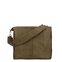 Shabbies Amsterdam Shoulderbag Grain L Matching Suede olive  Damestas