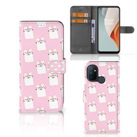 OnePlus Nord N100 Telefoonhoesje met Pasjes Sleeping Cats - thumbnail