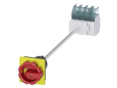 Belastbare scheidingsschakelaar Rood, Geel 4-polig 16 mm² 32 A 690 V/AC Siemens 3LD22131TL53 Belastbare scheidingsschakelaar Rood, Geel 4-polig 16 mm² 32 A 690 V/AC Siemens 3LD22131TL53