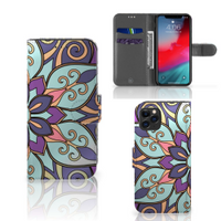 Apple iPhone 11 Pro Hoesje Purple Flower - thumbnail