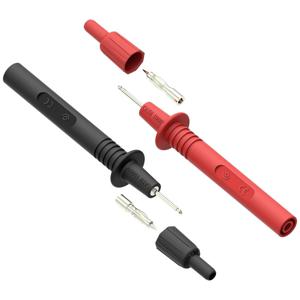 Electro PJP 411 Probe-set Bus 4 mm CAT II 1000 V, CAT III 1000 V Rood, Zwart 1 stuk(s)