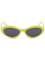 Prada Eyewear lunettes de soleil Symbole à monture ovale - Jaune