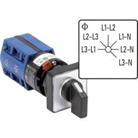 Kraus & Naimer CG4.A025.FS2.F795 Voltmeter omschakelaar 10 A Grijs, Zwart 1 stuk(s)