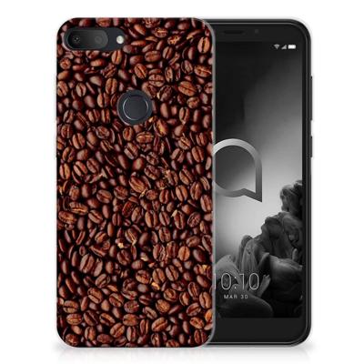 Alcatel 1S (2019) Siliconen Case Koffiebonen