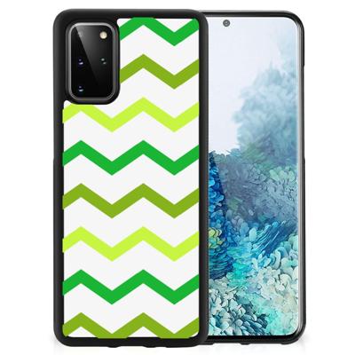 Samsung S20 Plus Bumper Case Zigzag Groen