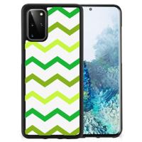 Samsung S20 Plus Bumper Case Zigzag Groen