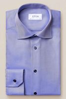 ETON Slim Fit Overhemd blauw, Effen - thumbnail