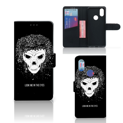 Telefoonhoesje met Naam Xiaomi Mi A2 Skull Hair Telefoonhoesje met Naam Xiaomi Mi A2 Skull Hair