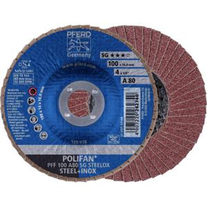 PFERD 67608100 PFF 100 A 80 SG STEELOX/16,0 Lamellenschijf Diameter 100 mm Boordiameter 16 mm RVS, Staal 10 stuk(s)