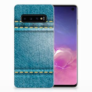 Samsung Galaxy S10 Silicone Back Cover Jeans