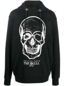 Philipp Plein hoodie à imprimé tête de mort - Noir