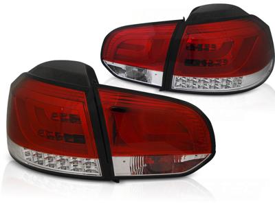 Tuning-Tec Achterlichten ROOD WIT voor VW GOLF 6 10.08-12