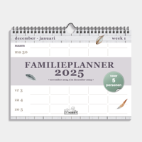 A4 Spiraal Familieplanner 2025 Veren