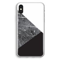 Combinatie marmer: iPhone X Transparant Hoesje - thumbnail