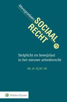 Stelplicht en bewijslast in het nieuwe arbeidsrecht - H.J.W. Alt - Hardcover (9789013143515)