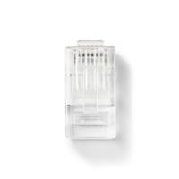 RJ45-Connector | RJ45 Pass Through | Solid UTP CAT5 | Recht | Verguld | 10 Stuks | PVC | Transparant - thumbnail