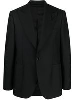 Lardini blazer à simple boutonnage - Noir