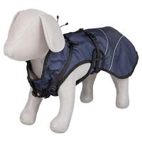 TRIXIE Hondenjas voor huisdieren, jas, vest, vest, vest voor honden, maat S, M, waterdicht, accessoires, mantel, harnas, duo, maat XS 25 cm, blauw