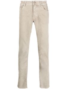 Jacob Cohën pantalon en coton à coupe slim - Marron