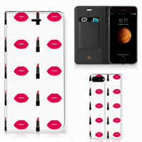 Apple iPhone 7 Plus | 8 Plus Hoesje met Magneet Lipstick Kiss