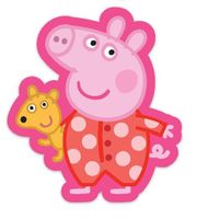 Peppa Pig sierkussen geormd 40X40 cm roze - thumbnail