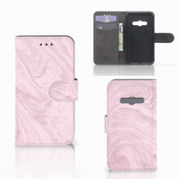 Samsung Galaxy Xcover 3 | Xcover 3 VE Bookcase Marble Pink - Origineel Cadeau Vriendin - thumbnail