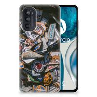 Motorola Moto G52/G82 Siliconen Hoesje met foto Badges - thumbnail