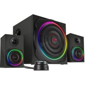 Speedlink Gravity Carbon 2.1 RGB Speaker Subwoofer System - Black