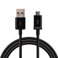 Bulkverpakking - voor Samsung Originele micro-USB kabel 1M Zwart - thumbnail