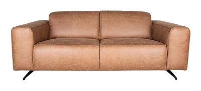LABEL51 2-zits Bank 'Modena' Microfiber, kleur Cognac