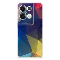 OPPO Reno8 Pro TPU Hoesje Polygon Dark - thumbnail