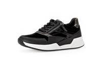 Gabor Lage sneakers voor dames, zwart combi 37, 40.5 EU