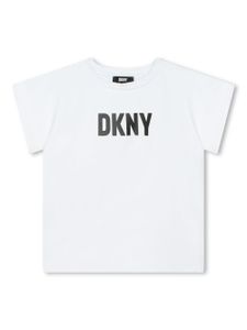 Dkny Kids logo-print jersey T-shirt - Blanc