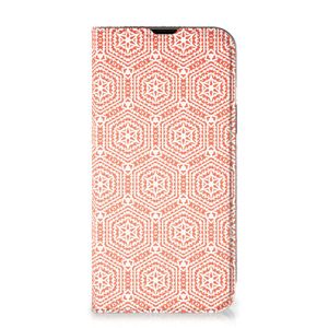 iPhone 14 Hoesje met Magneet Pattern Orange