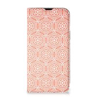 iPhone 14 Hoesje met Magneet Pattern Orange - thumbnail