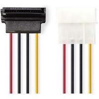 Interne Voedingskabel | Molex Male - SATA 7-Pins Female 90° Gehoekt | 0,15 m | Diverse - thumbnail