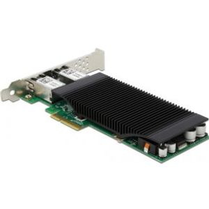 Delock 88500 PCI Express x4-kaart naar 2 x RJ45 Gigabit LAN PoE+ i350